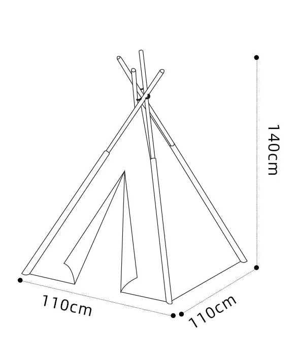 Tipi Rayé Noir & Blanc