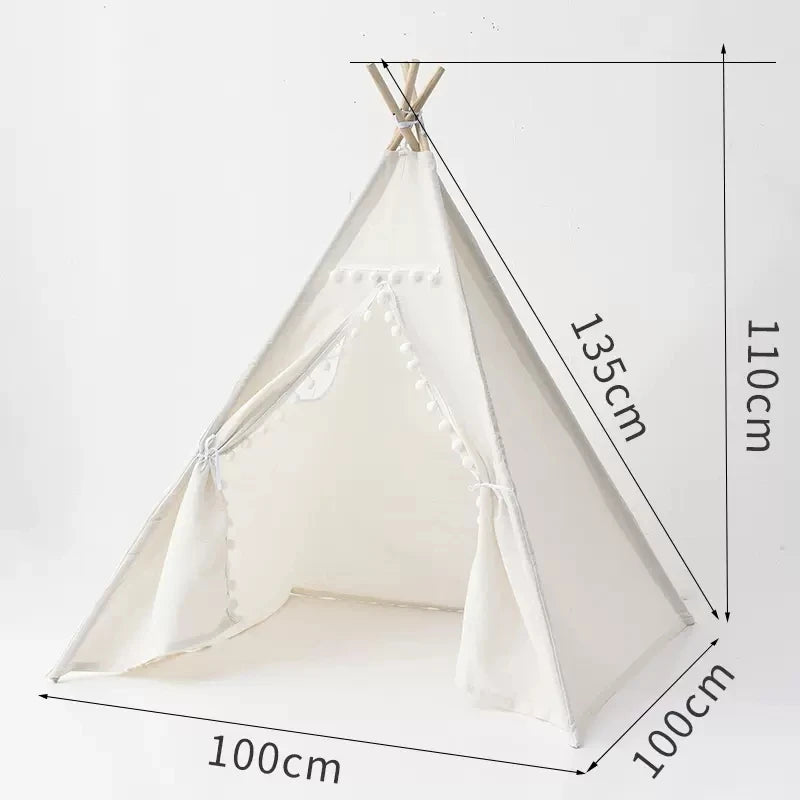 Tipi Enfant Blanc Pliable