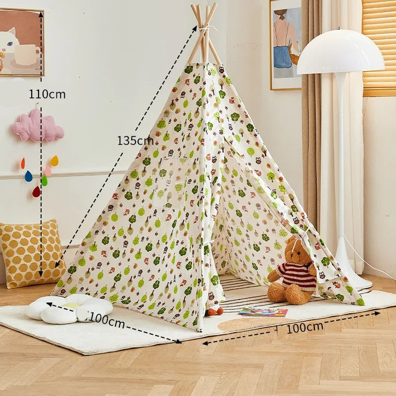 Tipi Enfant Feuilles Pliable
