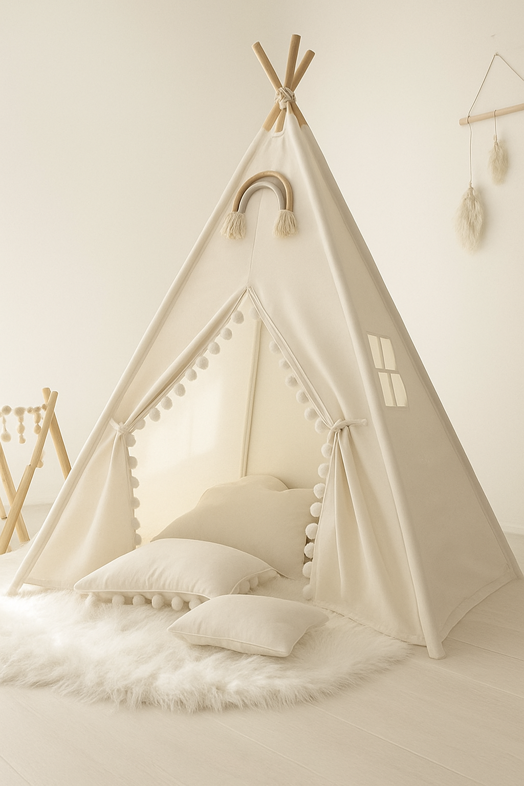 Tipi Enfant Blanc Pliable