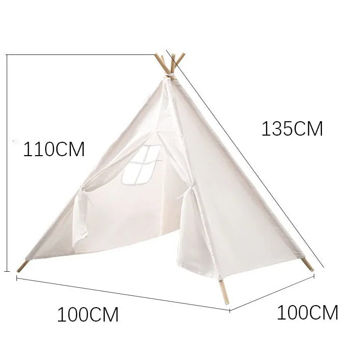 Tipi Fille Rose & Blanc