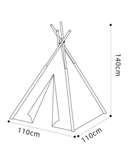 Tipi Rayé Noir & Blanc