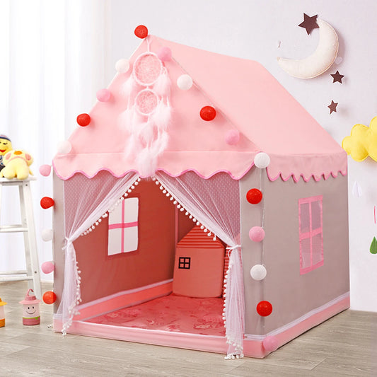 Tente Maison Enfant Rose Pliable