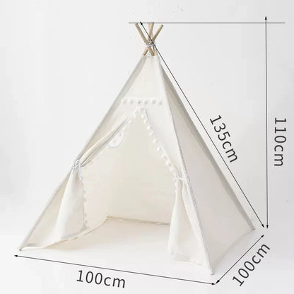 Tipi Enfant Blanc Pliable