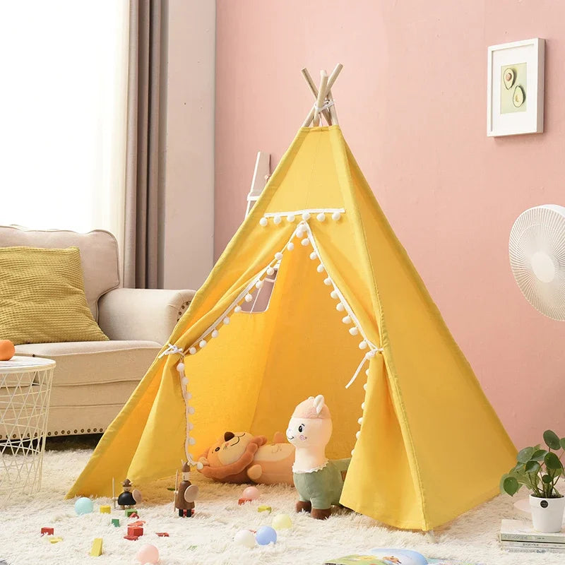 Tipi Enfant Jaune Pliable