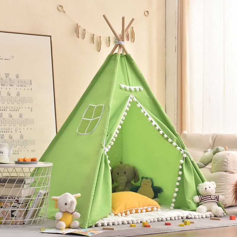 Tipi Enfant Vert Pliable